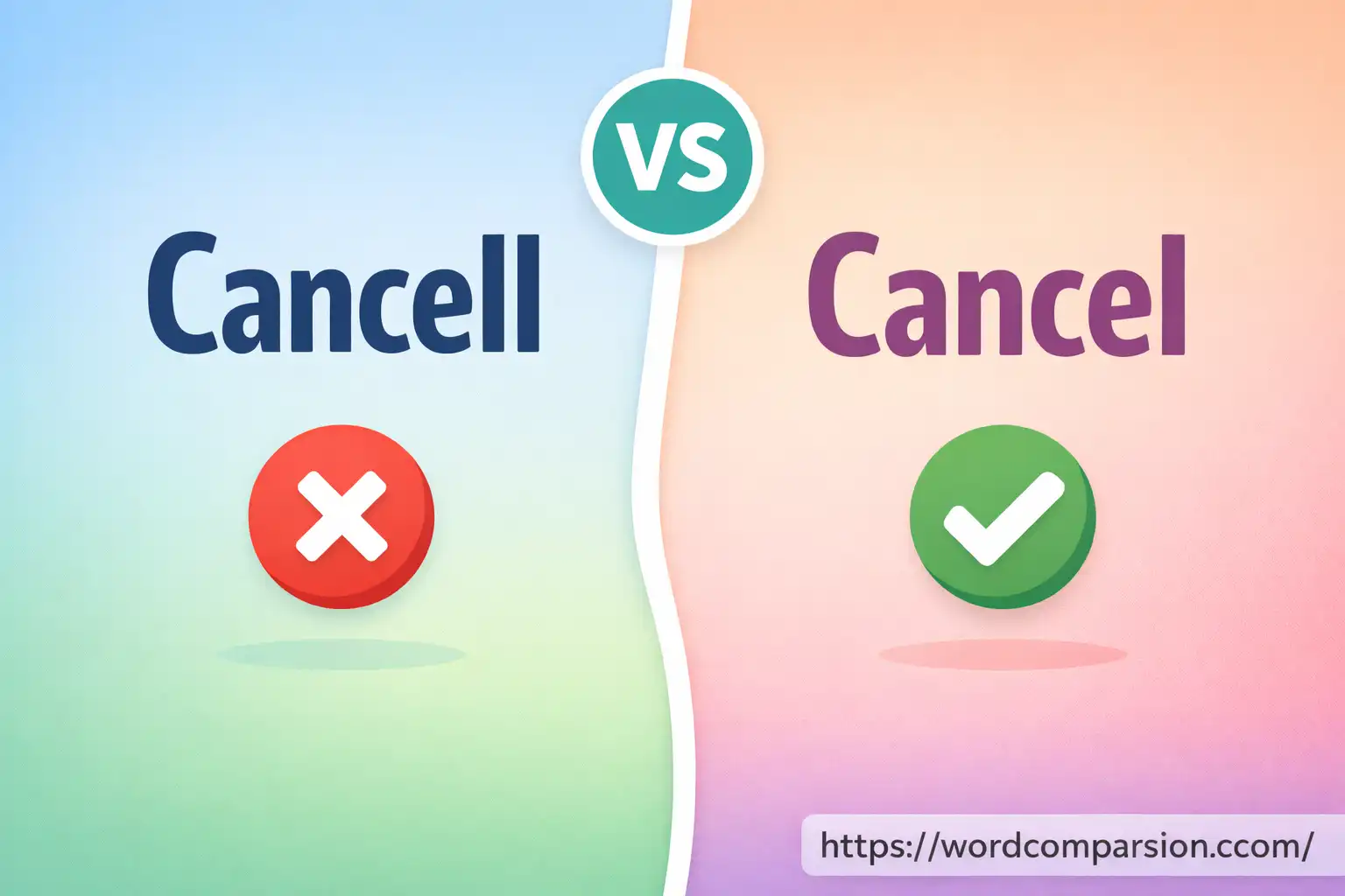 Cancell or Cancel