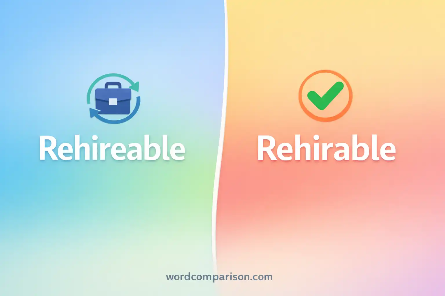 Rehireable or Rehirable