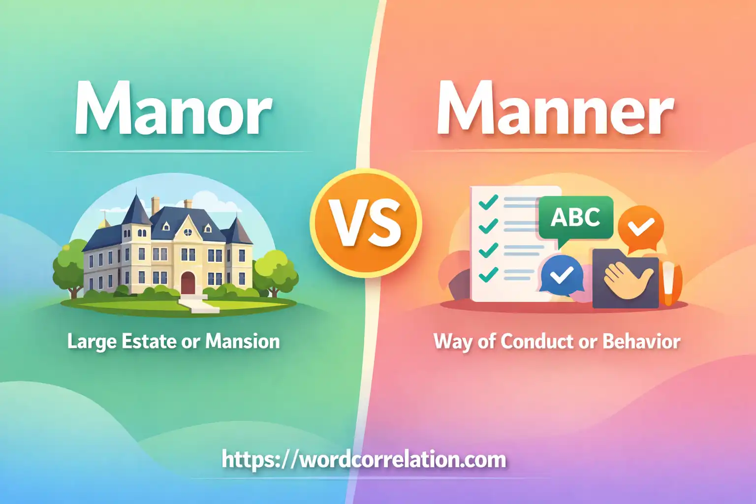 manor or manner