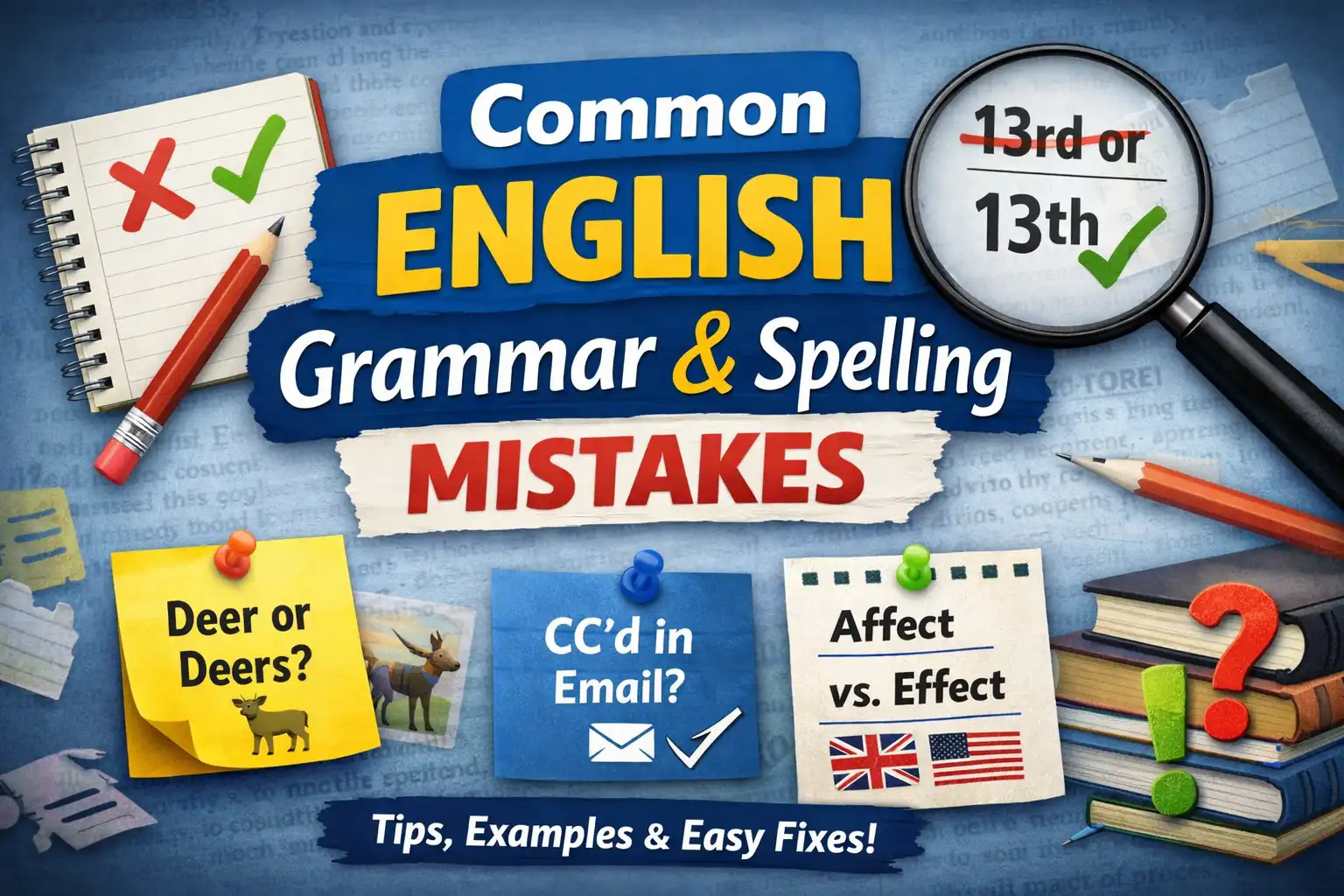 common english grammar and spelling mistakes