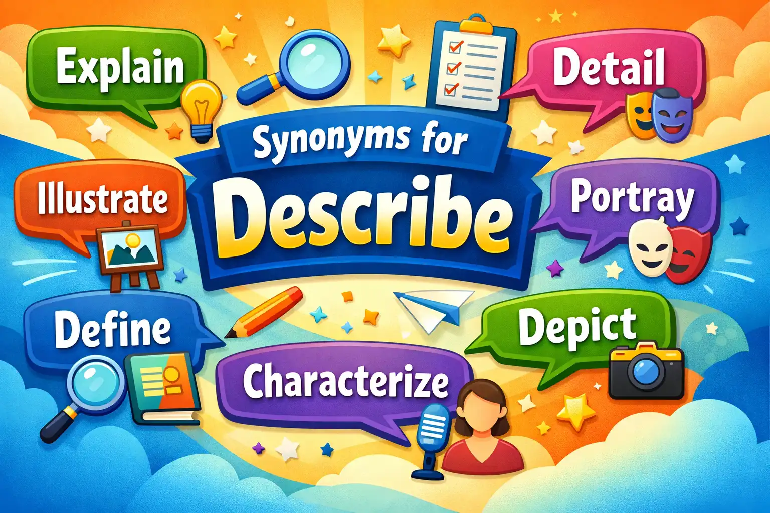synonyms of describe