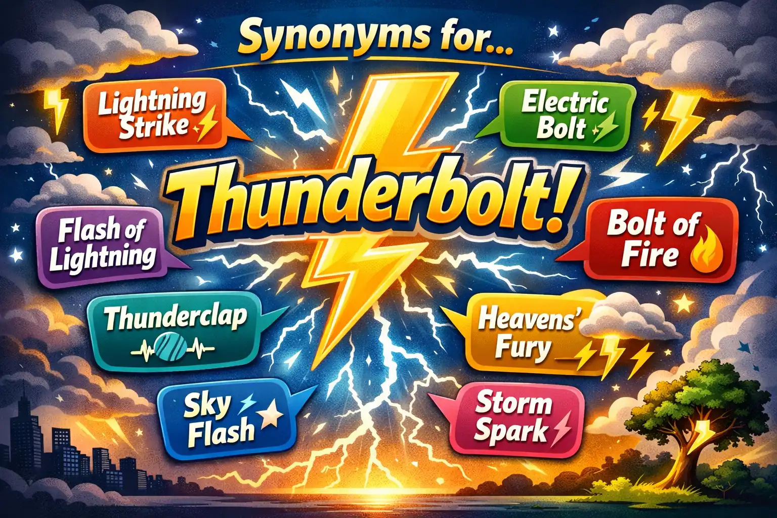 synonyms of lightning