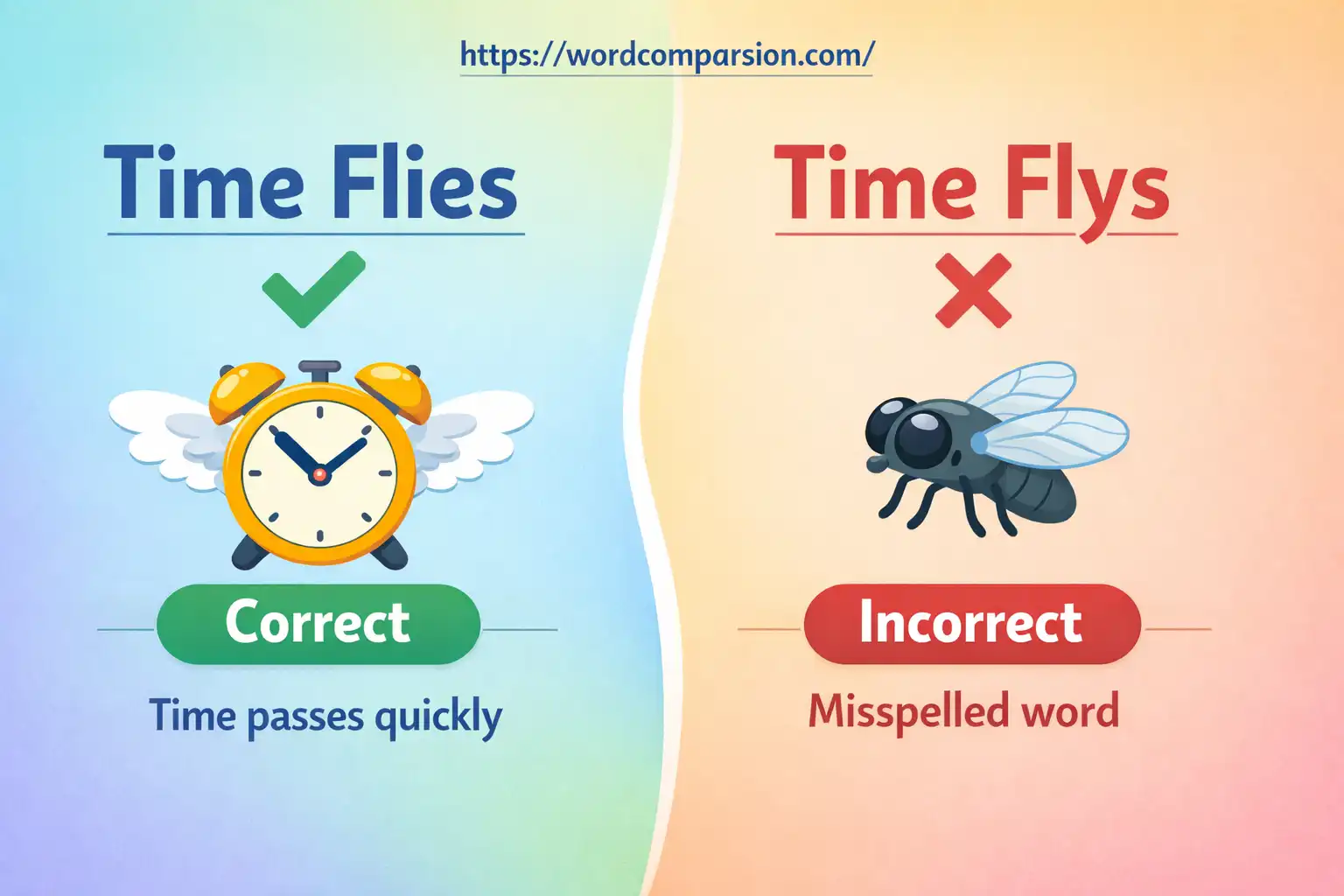 time flies or time flys