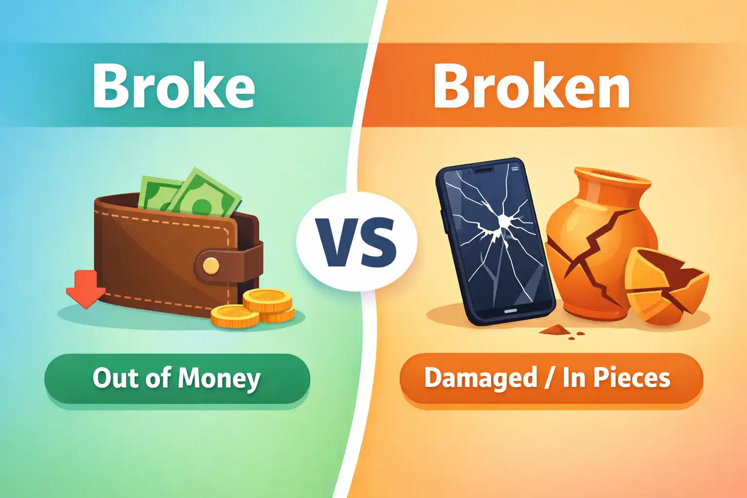 broke vs broken