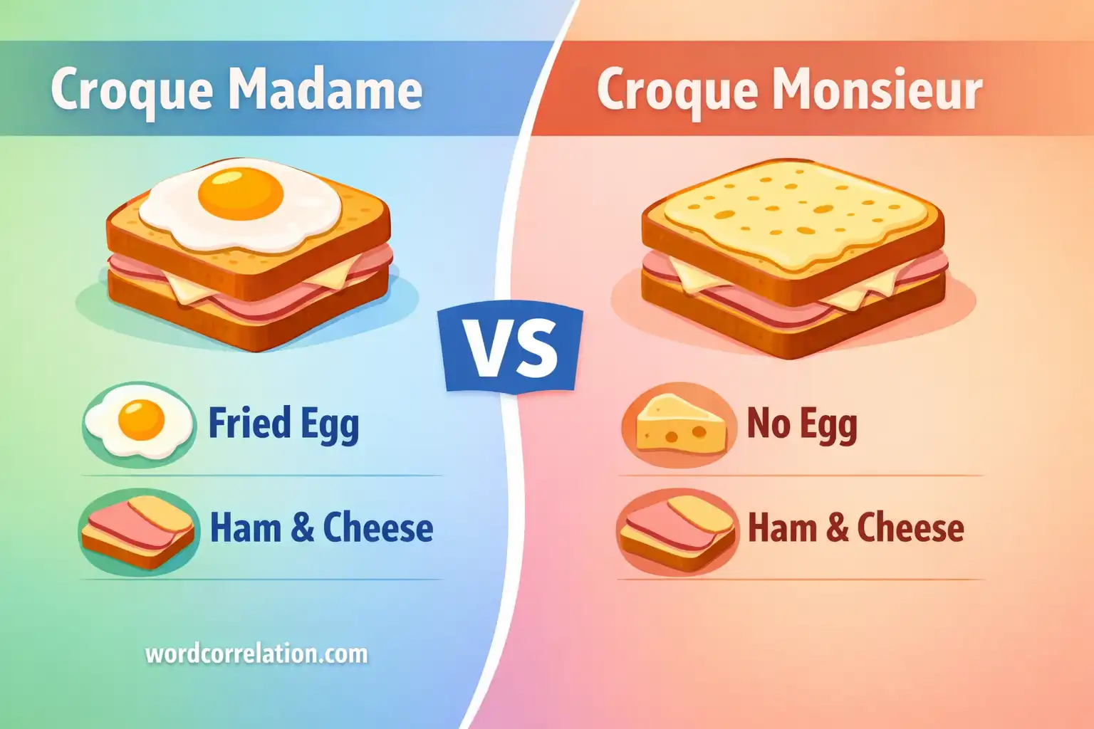 croque madame vs monsieur