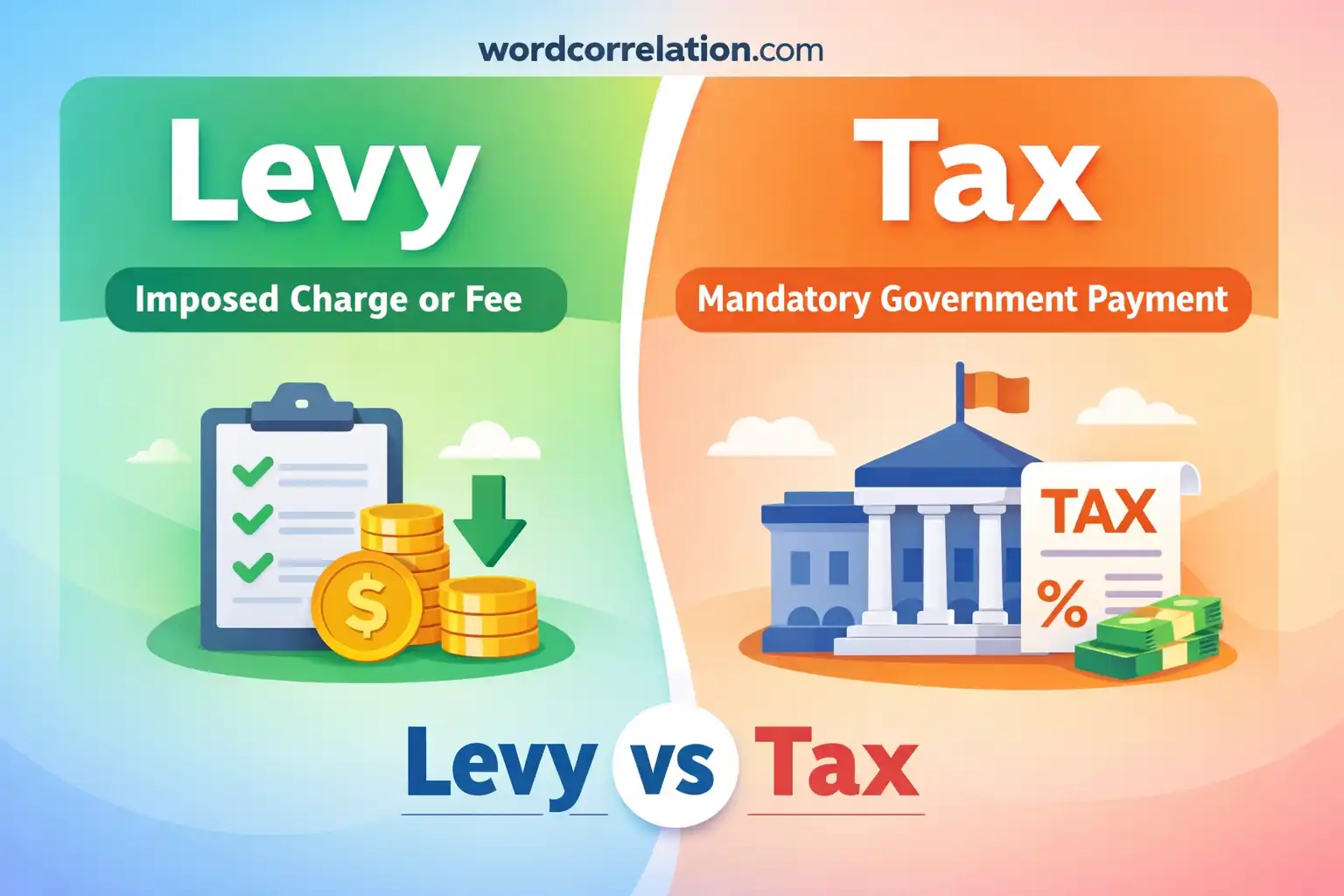 levy vs tax