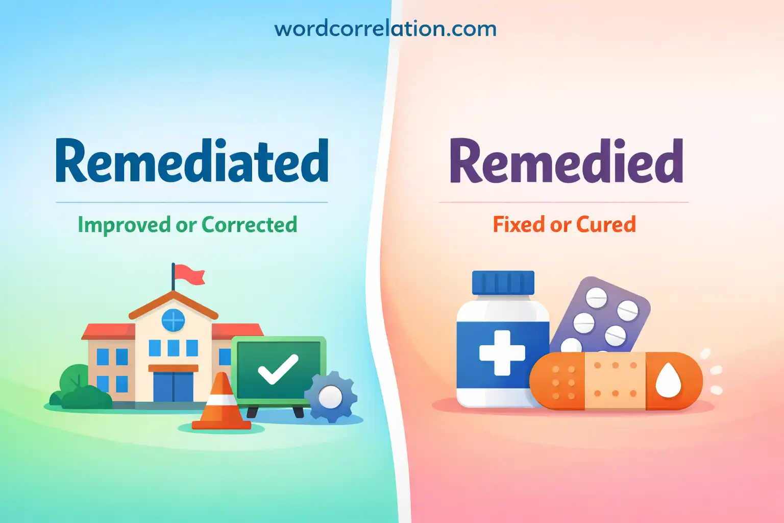remediated vs remedied