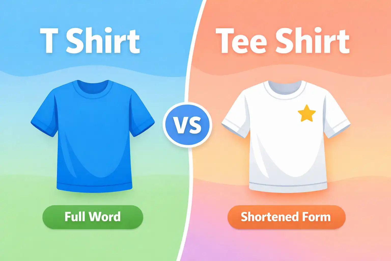 t shirt vs tee shirt