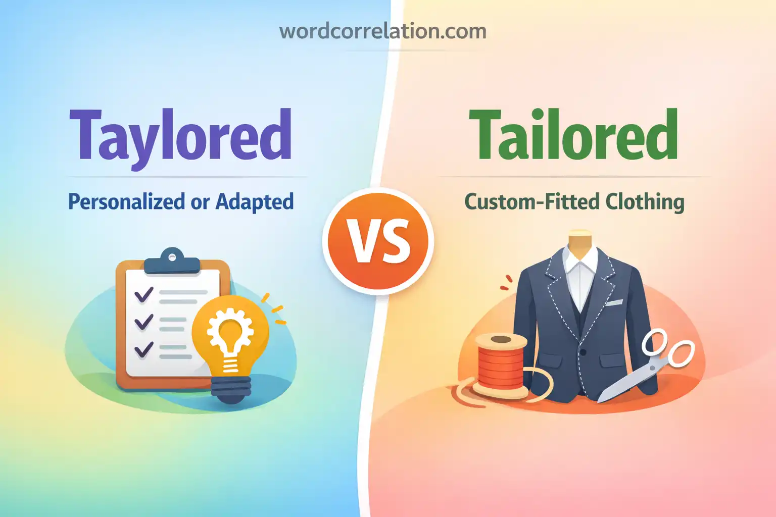 taylored vs tailored