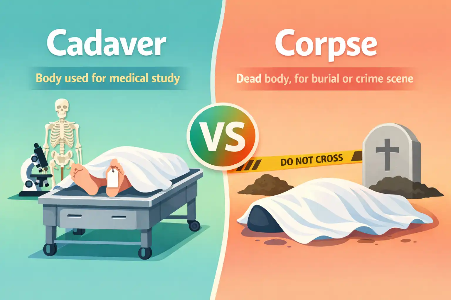 cadaver vs corpse