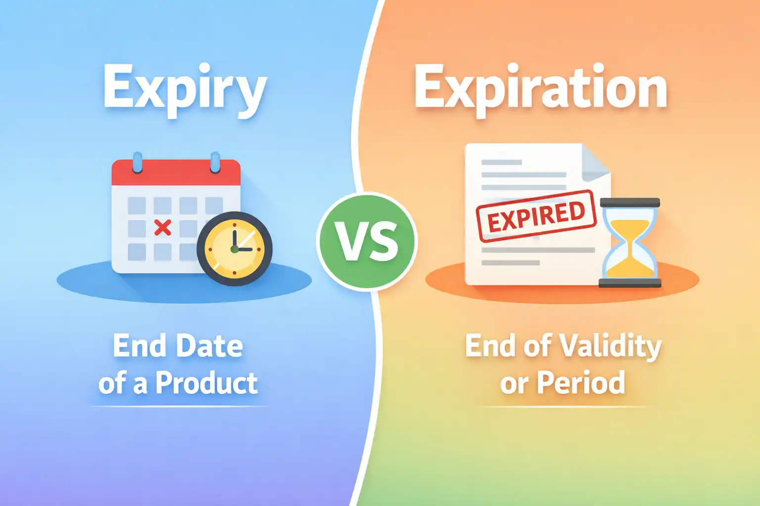 expiry vs expiration
