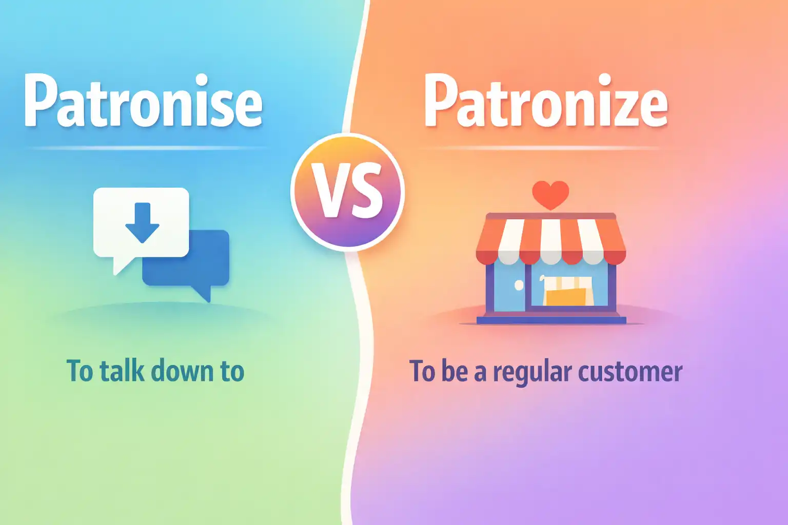 patronise vs patronize