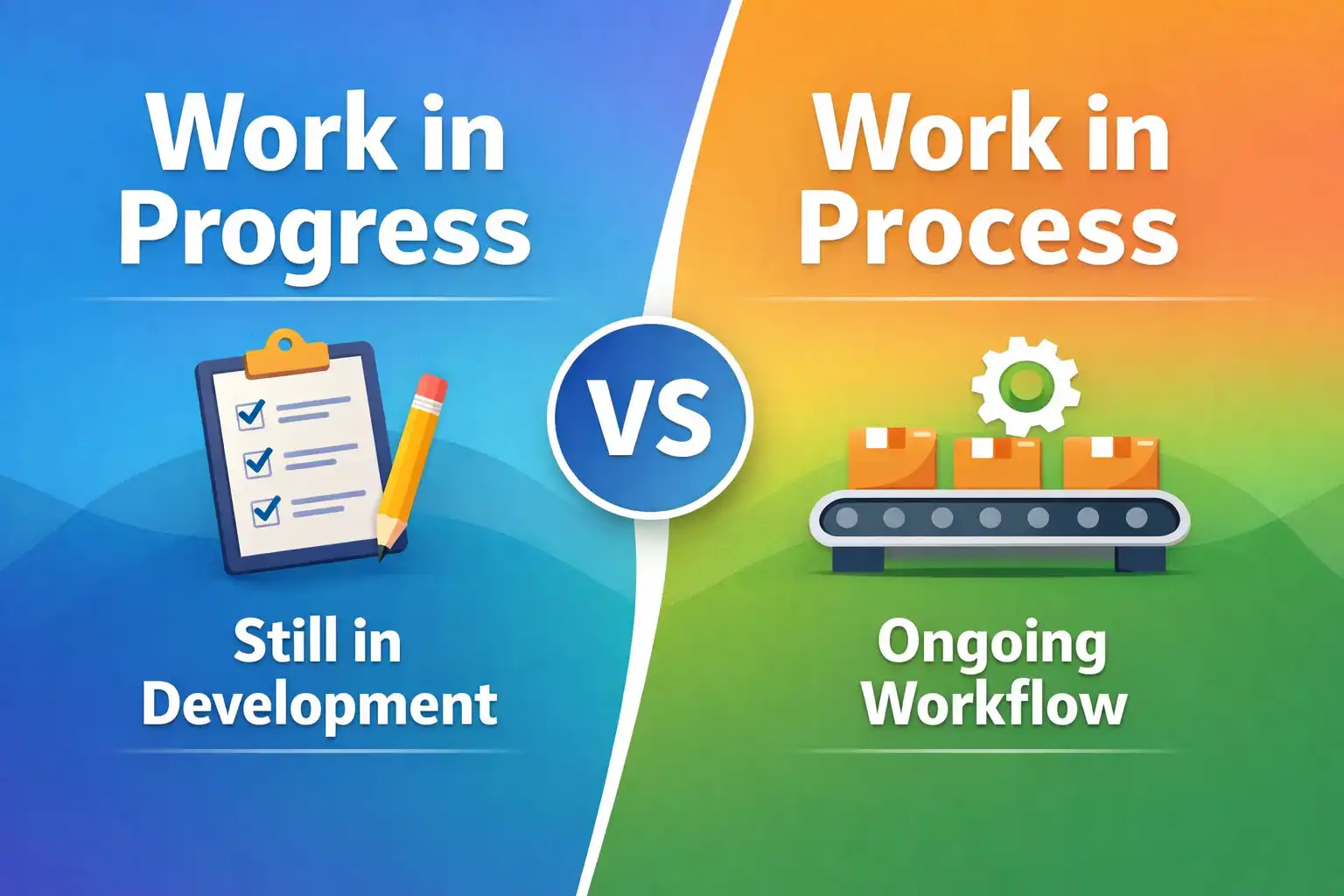 work in progress vs work in process