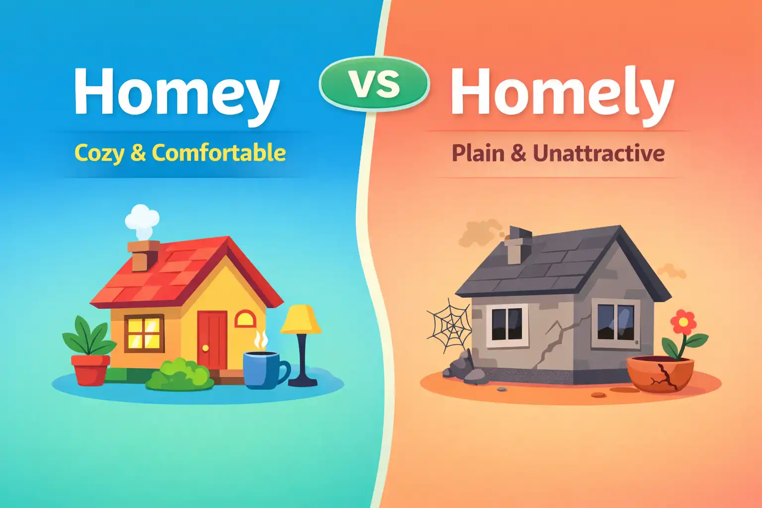 homey vs homely